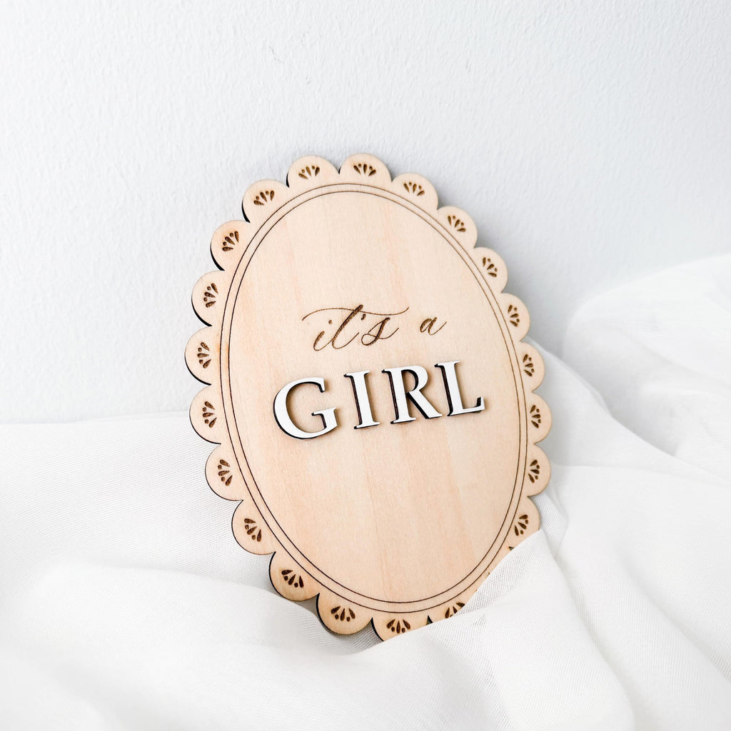 It's a Girl It's a Boy Sign, Wooden Gender Reveal Announcement, Baby Gender Reveal Photo Prop, Pregnancy Announcement, Baby Shower Decor
