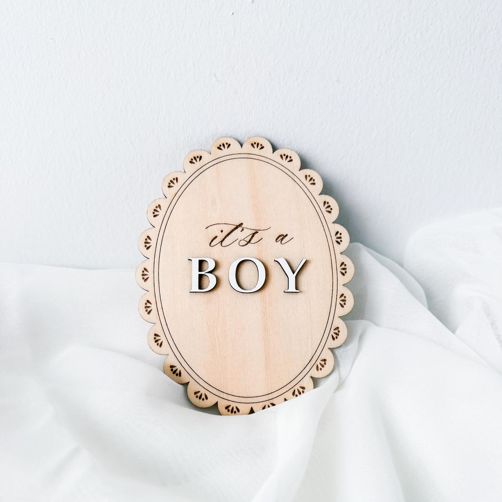 It's a Girl It's a Boy Sign, Wooden Gender Reveal Announcement, Baby Gender Reveal Photo Prop, Pregnancy Announcement, Baby Shower Decor